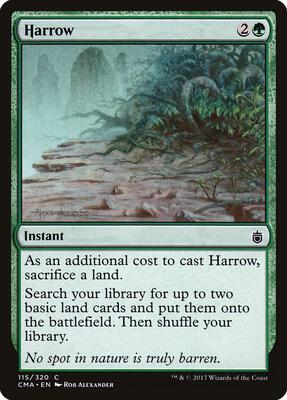 Harrow card from Commander Anthology