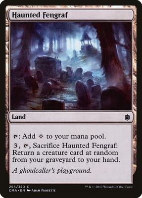 Haunted Fengraf card from Commander Anthology