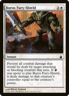 Boros Fury-Shield card from Ravnica: City of Guilds