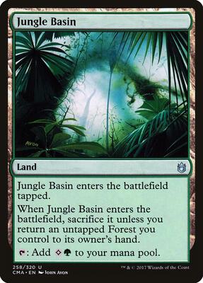 Jungle Basin card from Commander Anthology