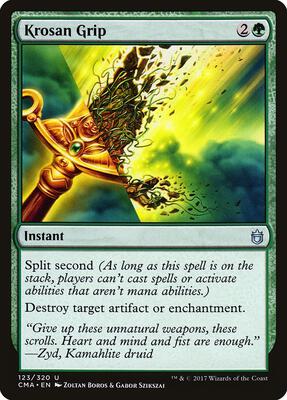 Krosan Grip card from Commander Anthology