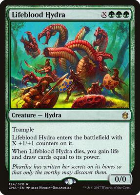 Lifeblood Hydra card from Commander Anthology