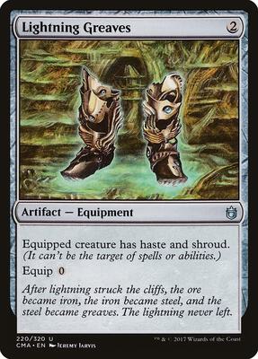 Lightning Greaves card from Commander Anthology