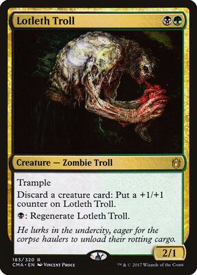 Lotleth Troll card from Commander Anthology