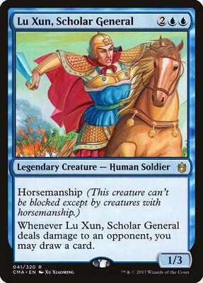 Lu Xun, Scholar General card from Commander Anthology