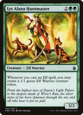 Lys Alana Huntmaster card from Commander Anthology