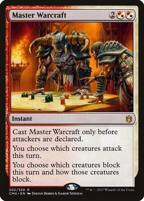 Master Warcraft card from Commander Anthology