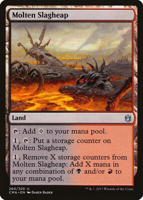 Molten Slagheap card from Commander Anthology