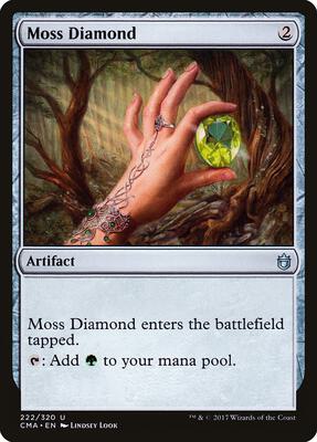 Moss Diamond card from Commander Anthology