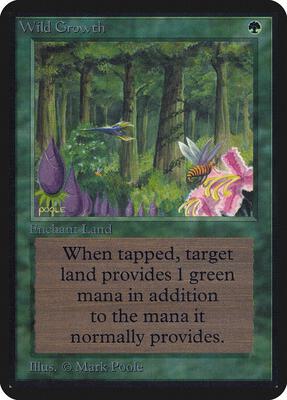 Wild Growth card from Alpha Edition