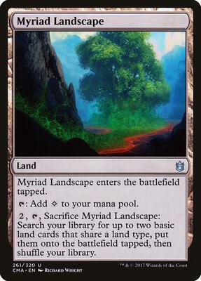Myriad Landscape card from Commander Anthology