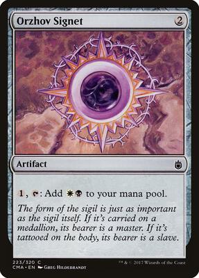Orzhov Signet card from Commander Anthology
