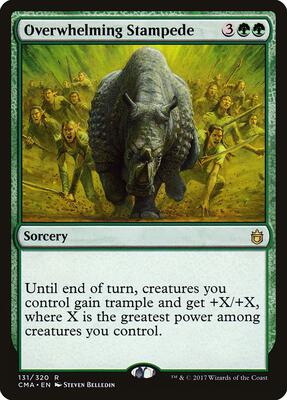 Overwhelming Stampede card from Commander Anthology