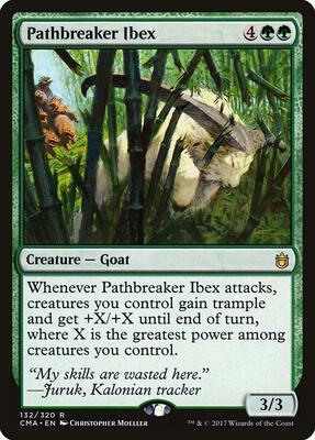 Pathbreaker Ibex card from Commander Anthology
