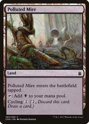 Polluted Mire card from Commander Anthology