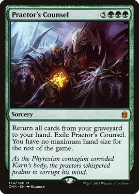 Praetor's Counsel card from Commander Anthology