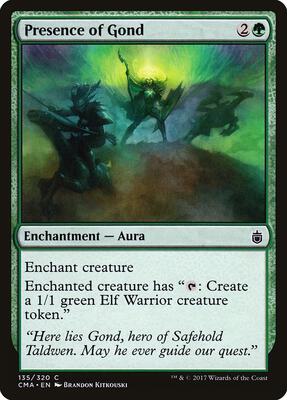 Presence of Gond card from Commander Anthology