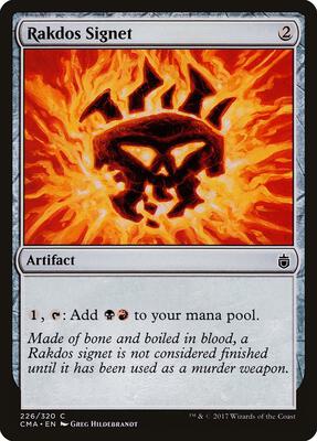Rakdos Signet card from Commander Anthology