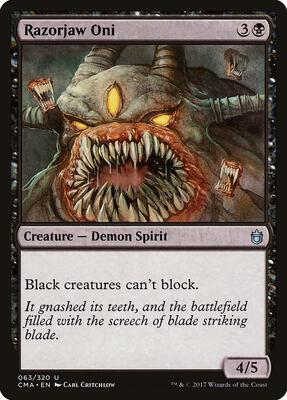 Razorjaw Oni card from Commander Anthology