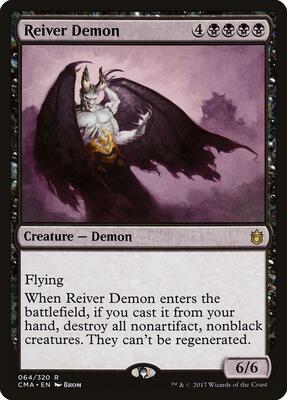 Reiver Demon card from Commander Anthology