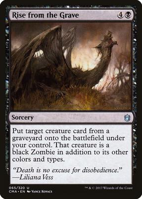 Rise from the Grave card from Commander Anthology