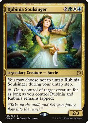 Rubinia Soulsinger card from Commander Anthology