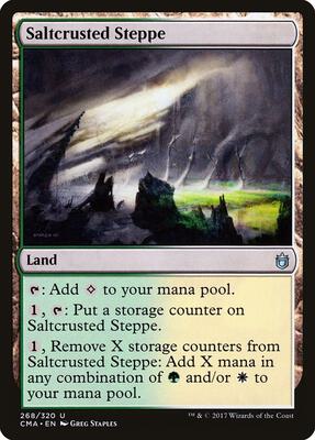 Saltcrusted Steppe card from Commander Anthology