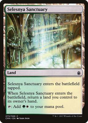 Selesnya Sanctuary card from Commander Anthology