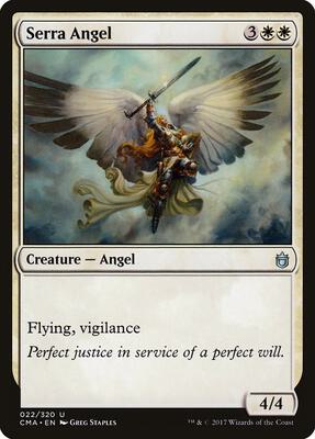 Serra Angel card from Commander Anthology