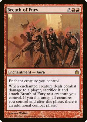 Breath of Fury card from Ravnica: City of Guilds