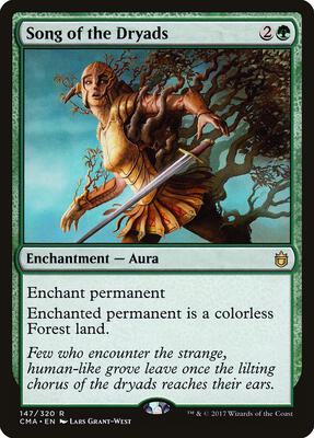 Song of the Dryads card from Commander Anthology