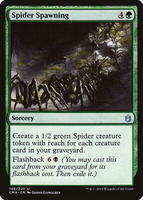 Spider Spawning card from Commander Anthology
