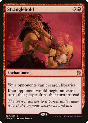 Stranglehold card from Commander Anthology
