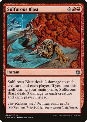Sulfurous Blast card from Commander Anthology