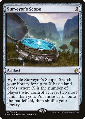 Surveyor's Scope card from Commander Anthology