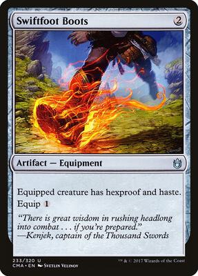 Swiftfoot Boots card from Commander Anthology