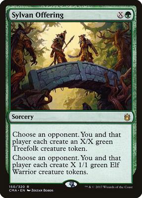 Sylvan Offering card from Commander Anthology