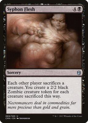 Syphon Flesh card from Commander Anthology