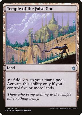 Temple of the False God card from Commander Anthology