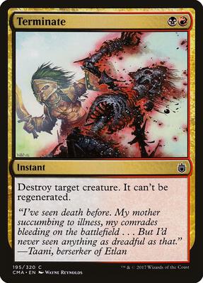 Terminate card from Commander Anthology