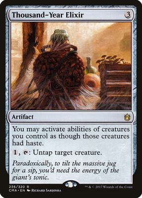 Thousand-Year Elixir card from Commander Anthology