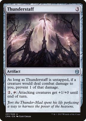 Thunderstaff card from Commander Anthology