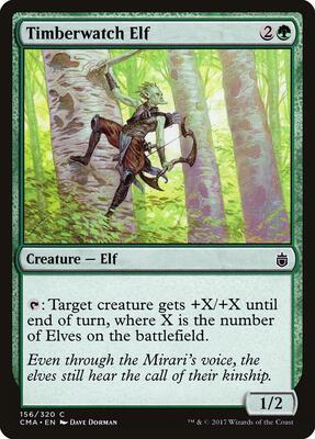 Timberwatch Elf card from Commander Anthology
