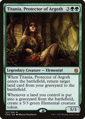 Titania, Protector of Argoth card from Commander Anthology