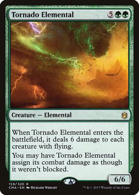 Tornado Elemental card from Commander Anthology