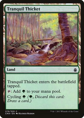 Tranquil Thicket card from Commander Anthology
