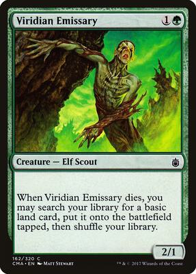 Viridian Emissary card from Commander Anthology