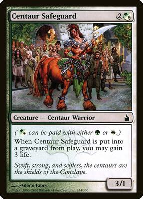 Centaur Safeguard card from Ravnica: City of Guilds