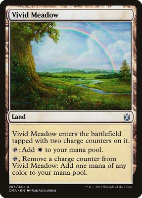 Vivid Meadow card from Commander Anthology