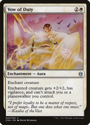 Vow of Duty card from Commander Anthology